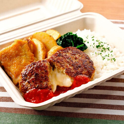 【冷凍】日東鉄板焼チーズインハンバーグ20個