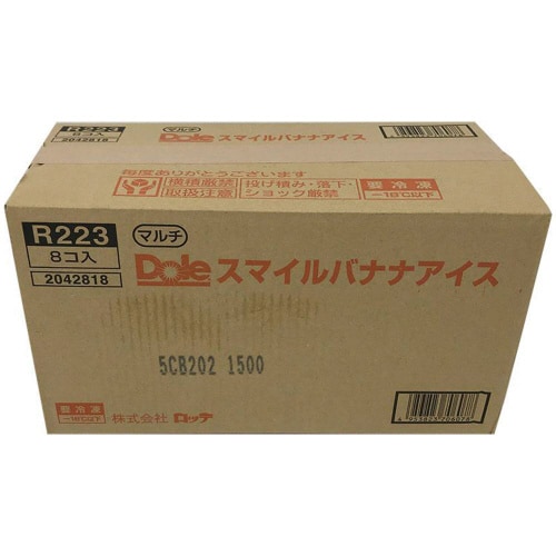 【冷凍】ロッテ Doleスマイルバナナアイス 8個