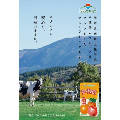 らくのうマザーズ フルーツミックス 24本