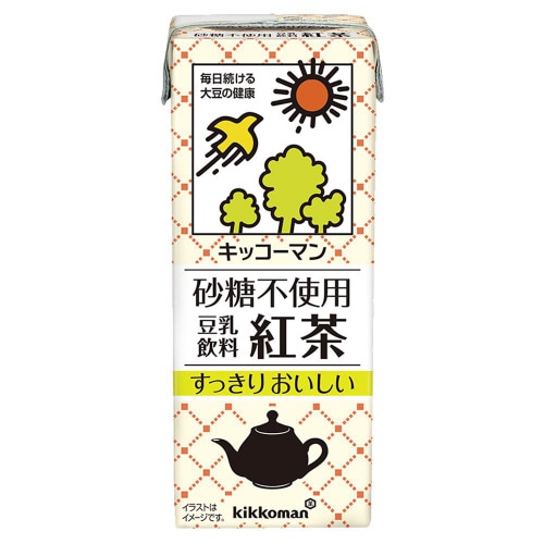 キッコーマンソイ 砂糖不使用 豆乳飲料紅茶18本