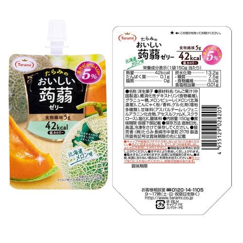たらみ おいしい蒟蒻ゼリー 150g 3種X6個