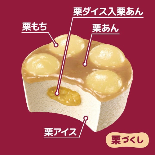 【冷凍】井村屋 やわもちアイス 栗づくし 24個