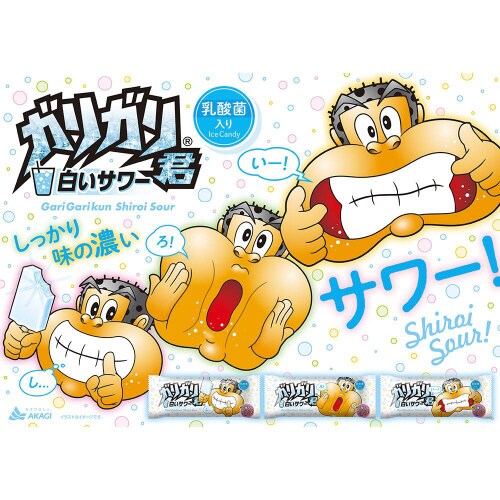 【冷凍】赤城乳業 ガリガリ君白いサワー 32個