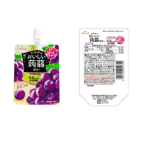 たらみ おいしい蒟蒻ゼリー 150g 人気3種X6