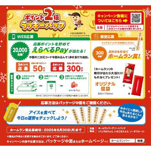 【冷凍】協同乳業ホームランバニラチョコ10本8個