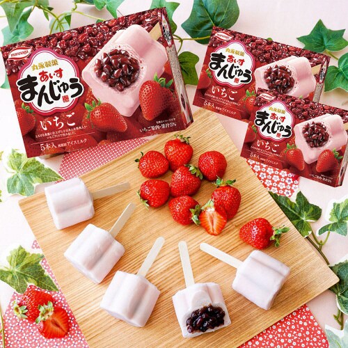 【冷凍】丸永製菓 あいすまんじゅういちごマルチ6箱