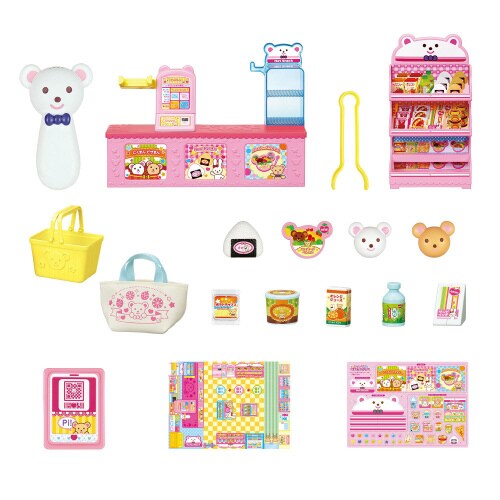 スキャナーでピッ!くまさんコンビニ×4