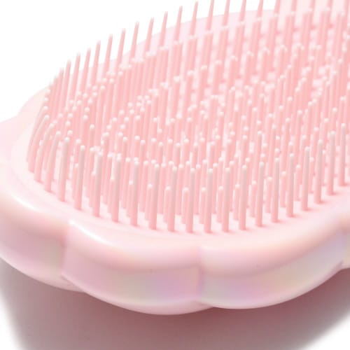 ヘアブラシ シェル ピンク×6