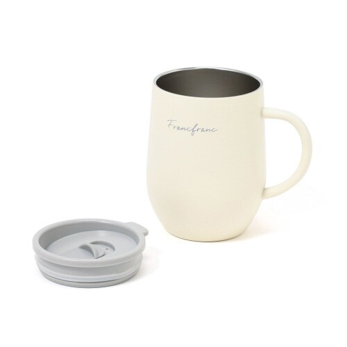 フタ付き ステンレスサーモマグ ホワイト×4