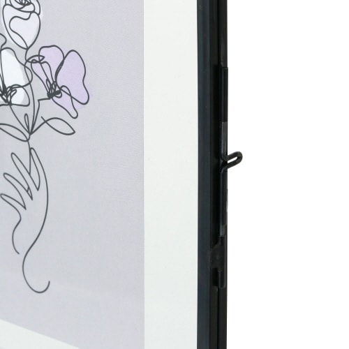 メタルガラス フレーム 2面 ブラック