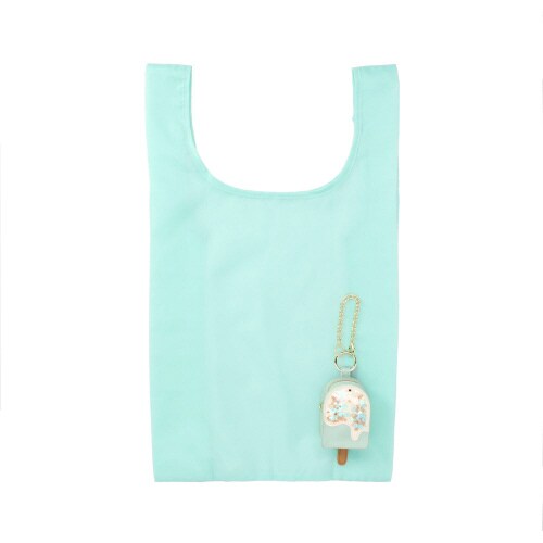 バッグチャームエコバッグアイス ライトグリーン×6