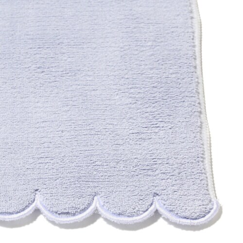 マイクロファイバーフェイスタオル ブルー×3