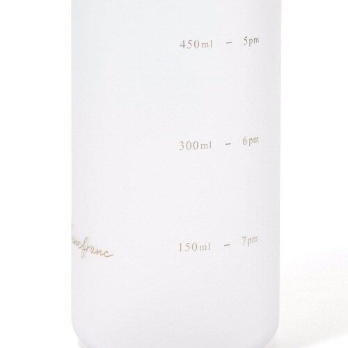 1L ウォーターボトル ホワイト×4