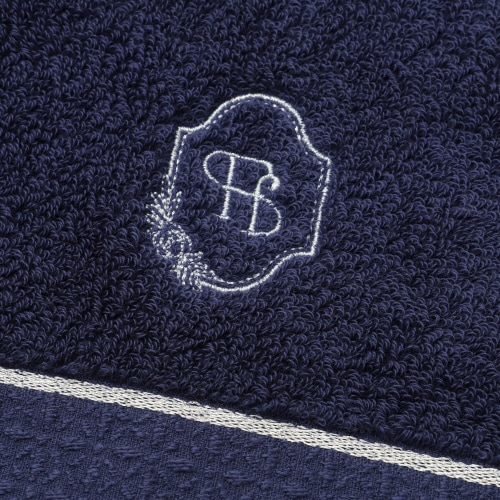 抗菌防臭 フェイスタオル ネイビー×2