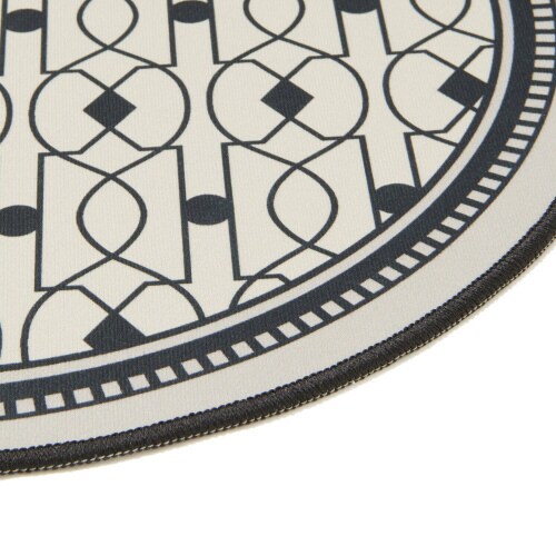 オーバルプリント キッチンマット S タイル×2