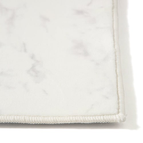 デザインプリントマット マーブル ホワイト×2