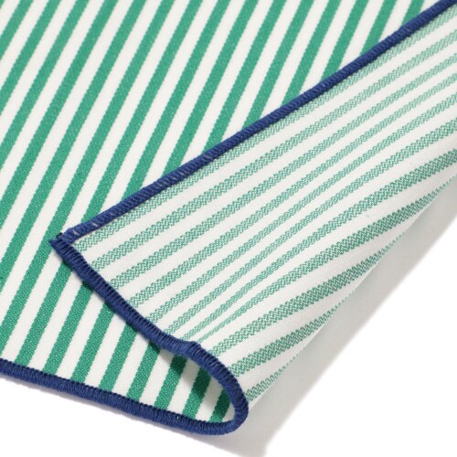 キッチンクロス ストライプ グリーン×5