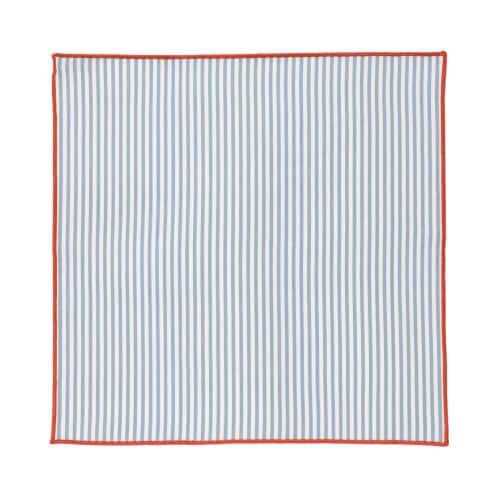 キッチンクロス ストライプ ブルー×5