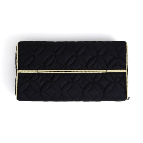 ベル ティッシュカバー ブラック×4