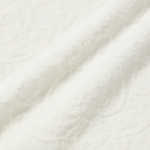 抗菌防臭 オーナメントフェイスタオル ホワイト×2