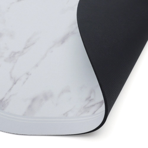 珪藻土入りソフトバスマット オーバル マーブル×2