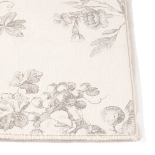 デザインプリントラグ クラシックフラワー 2000