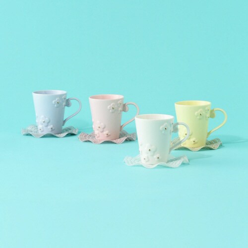 フリス コースター  ホワイト×7