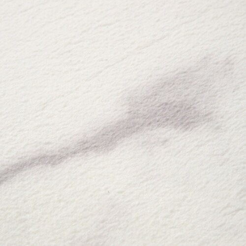 デザインプリントラグ マーブル S ホワイト