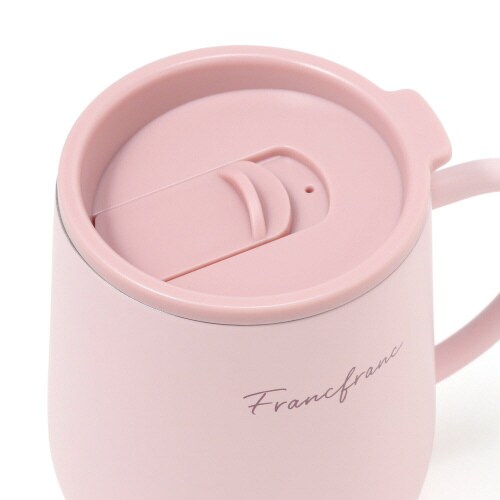 フタ付き ステンレスサーモマグ ピンク×4