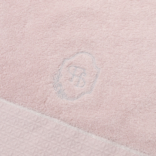 抗菌防臭 エンブロイダリー バスタオル ピンク×2