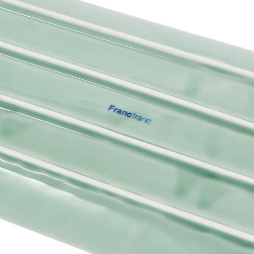 美濃焼 長角皿 M グリーン×2