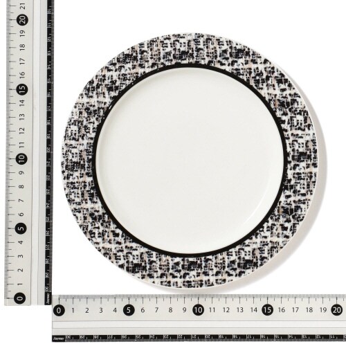 ツイード プレートS ブラック×3