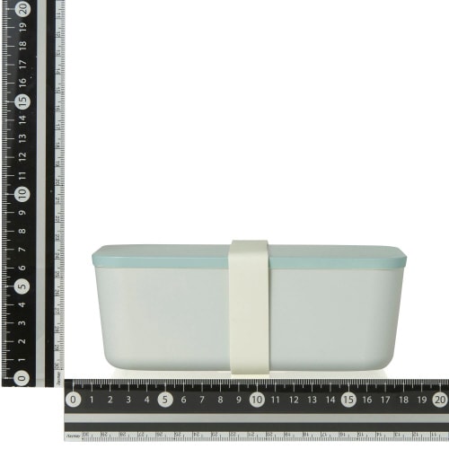 ロゴ ランチボックス 1段 ブルー×2