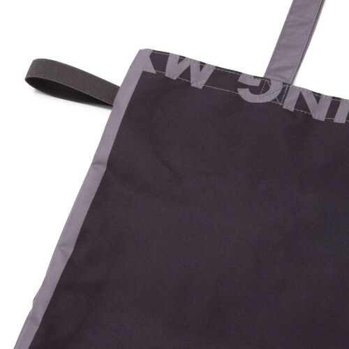 バイカラー 保冷エコバッグ ブラック×5