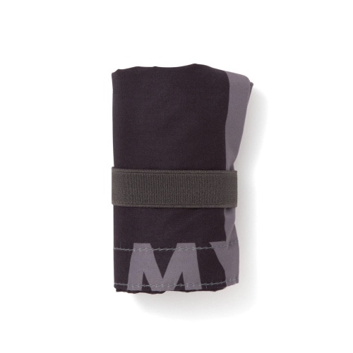 バイカラー 保冷エコバッグ ブラック×5