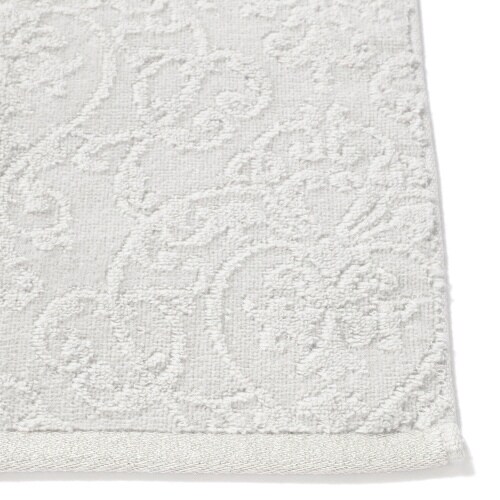 抗菌防臭 オーナメント フェイスタオル グレー×2