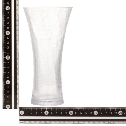 クラックル フラワーベース M クリア×2