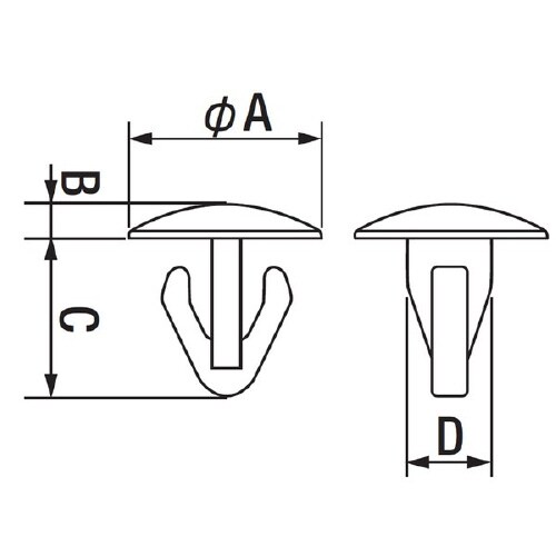 カーファスナー アンカークリップ