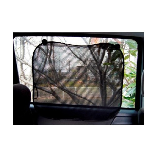 日除け クルマ用ダブルコンパクトサンシェード 吸盤