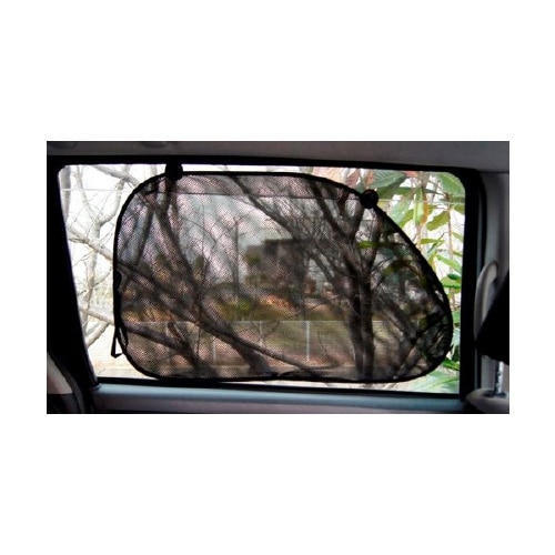 日除け クルマ用ダブルコンパクトサンシェード 吸盤