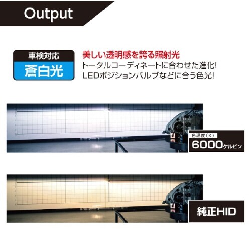 ヘッドライト用 HIDバルブ(純正交換タイプ)