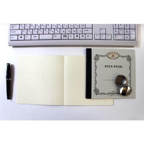 ノート スクエアノート 方眼 正方形 グレー×10