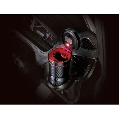 灰皿 Sports Luxury カーボン調レッド