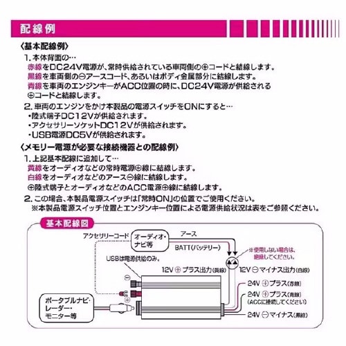 DCDCコンバーター DC12V ソケット