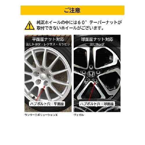 ホイールナット トヨタ・ミツビシ・ホンダ・マツダ