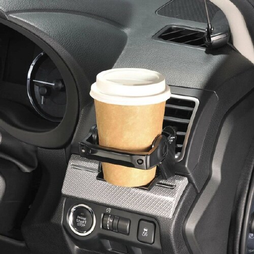 ダンパー内蔵ドリンクホルダー カーボン調ブラック