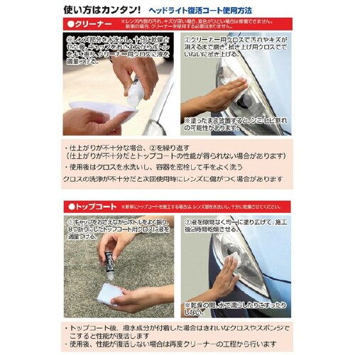 ヘッドライト復活 プレミアムコート