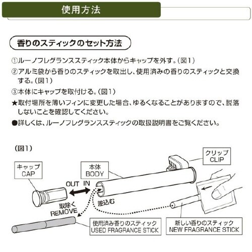 ルーノ 車用 消臭 芳香剤 天然香料