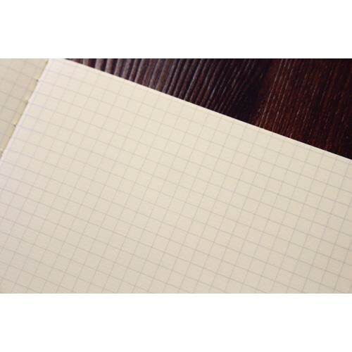 ノート スクエアノート 正方形・方眼 グレー×10