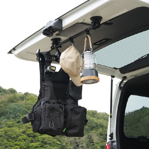 車内用品 吸盤ハンガーバー RV80